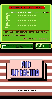 PlayChoice-10: Pro Wrestling screen shot title